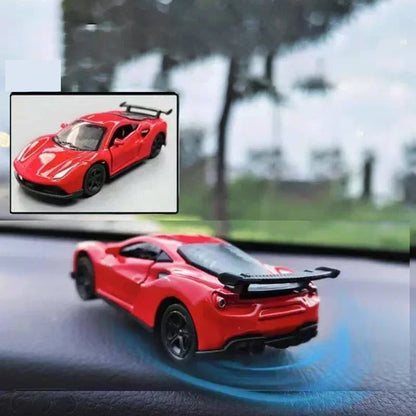 360° Spinning Racing Car Decor