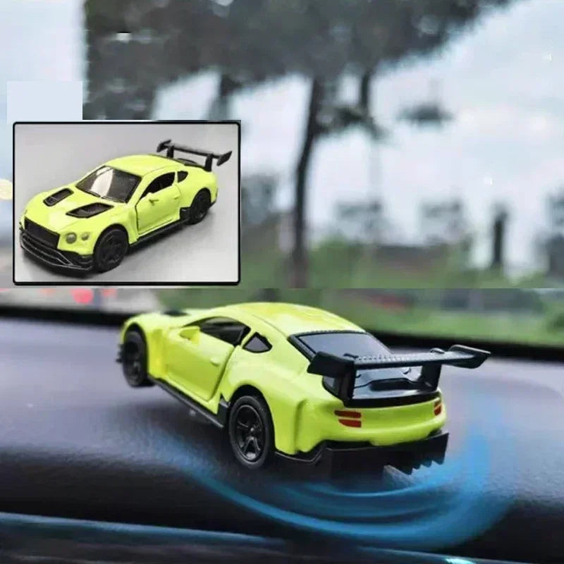 360° Spinning Racing Car Decor