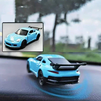 360° Spinning Racing Car Decor